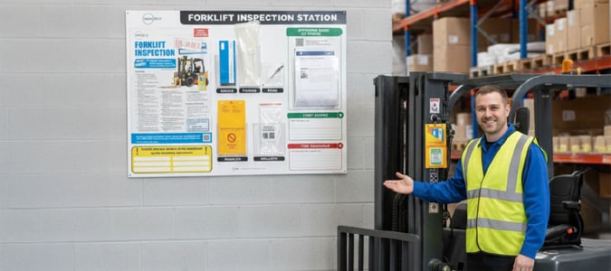 FLT Inspection Station in a warehouse