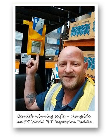 Bernie Oliver winner of FLTA Safety Selfie Competition SG WOrld