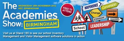 The Academies Show Birmingham Stand 185 banner