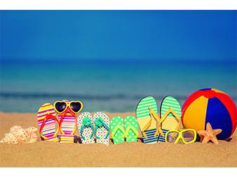 Flip Flops on a sandy beach