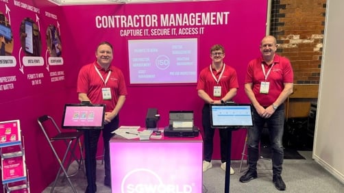 The SG World team ready to welcome visitors at our exhibition stand