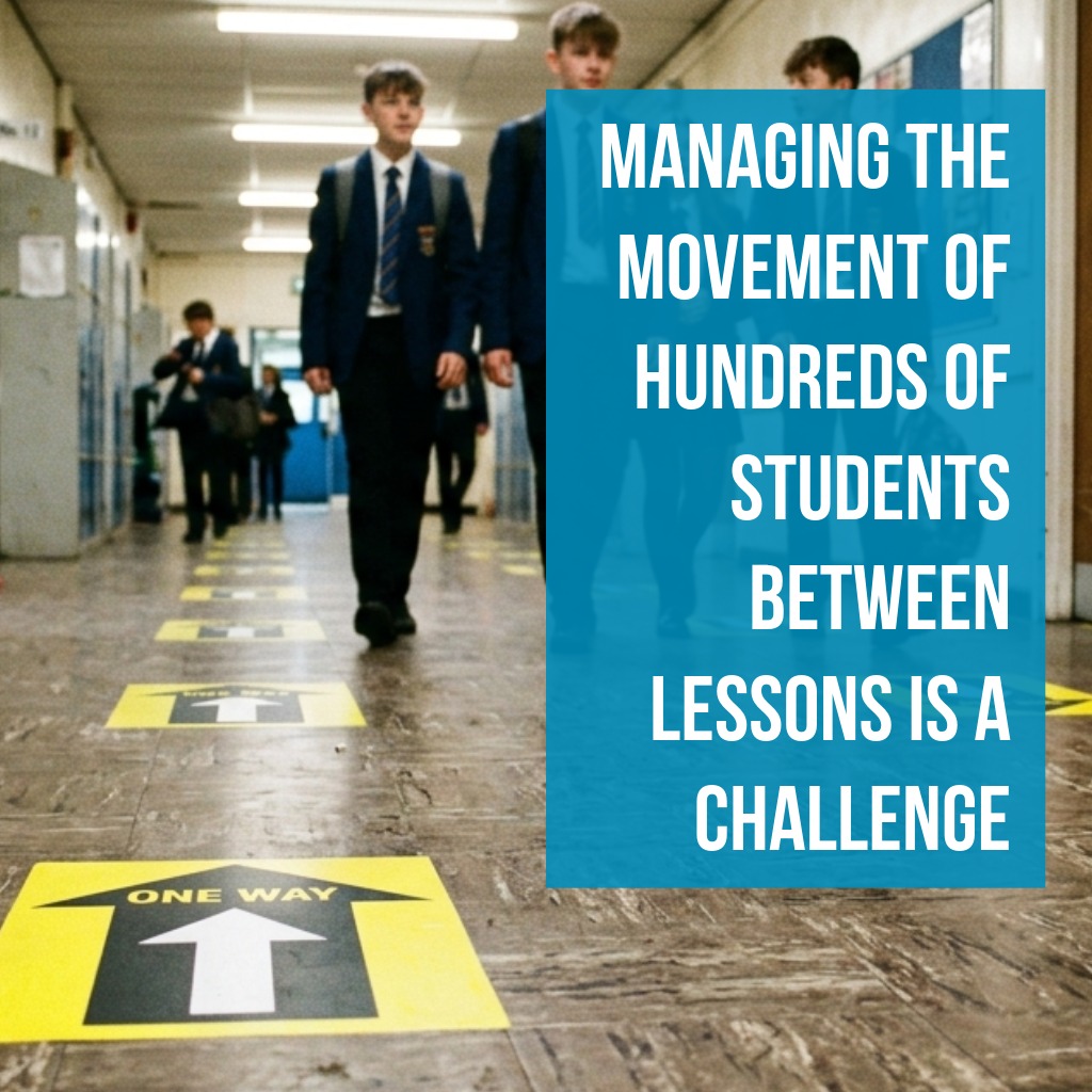 How Directional Floor Stickers Make Schools Safer